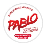 Pablo Exclusive Strawberry Lychee Super Strong Slim All White 50mg