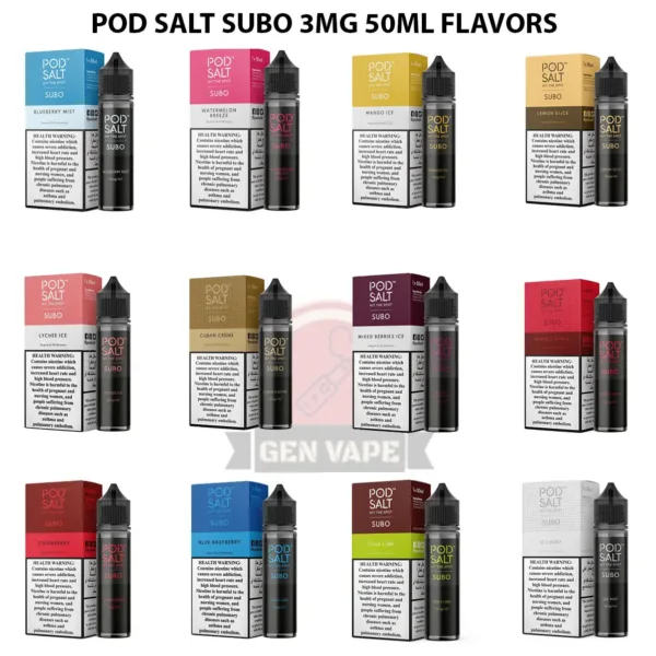 Pod Salt Subo 3mg E-Liquid (UAE) – 50ml
