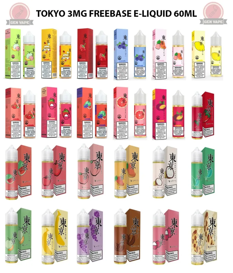 Tokyo freebase 3mg 60ml all flavors