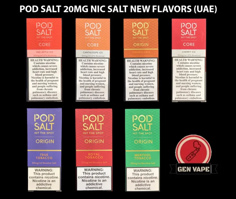 POD SALT 20MG NIC SALT E-JUICE NEW FLAVORS 30ML