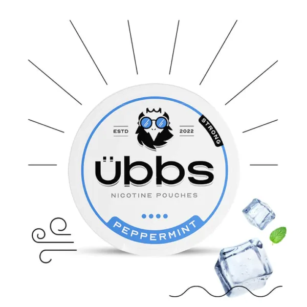 ÜBBS NICOTINE POUCHES STRONG PEPPERED MINT 11-MG
