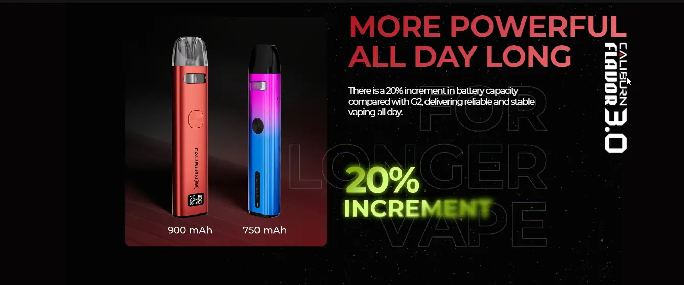 UWELL CALIBURN G3 POD KIt ALL DAY BATTERY LIFE