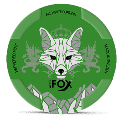 White Fox Peppered Mint All White Portion Slim 16 mg