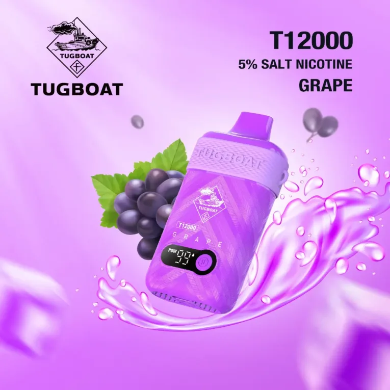 Tugboat T12000 Disposable Grape