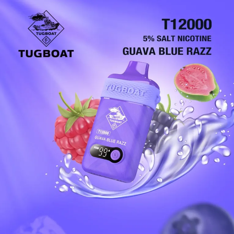 Tugboat T12000 Guava Blu razz Disposable Vape In UAE