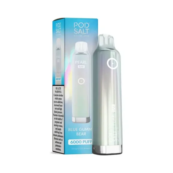 Pod Salt Pearl Bar 6000 Puffs 20mg Blue Gummy Bear Disposable Vape Gen Vape Dubai