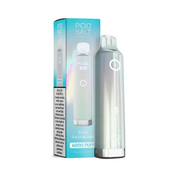 Pod Salt Pearl Bar 6000 Puffs 20mg Blue Raspberry Disposable Vape Gen Vape Dubai