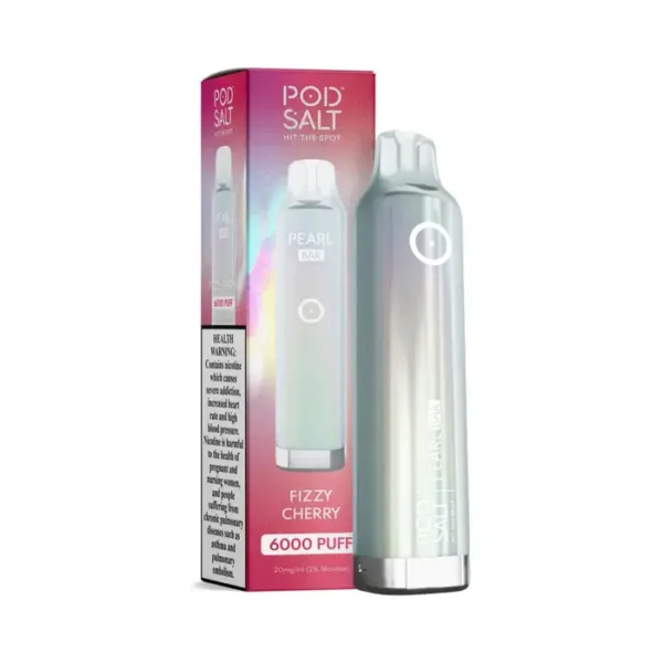 Pod Salt Pearl Bar 6000 Puffs 20mg Fizzy Cherry Disposable Vape Gen Vape Dubai