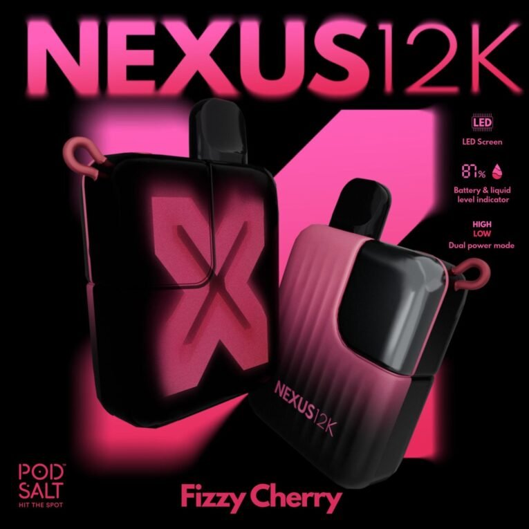 Pod Salt Nexus 12000 Puffs 20MG Fizzy Cherry