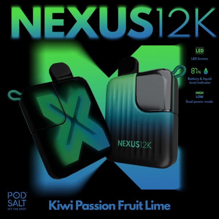 Pod Salt Nexus 12000 Puffs 20MG Kiwi Passion Fruit Lime