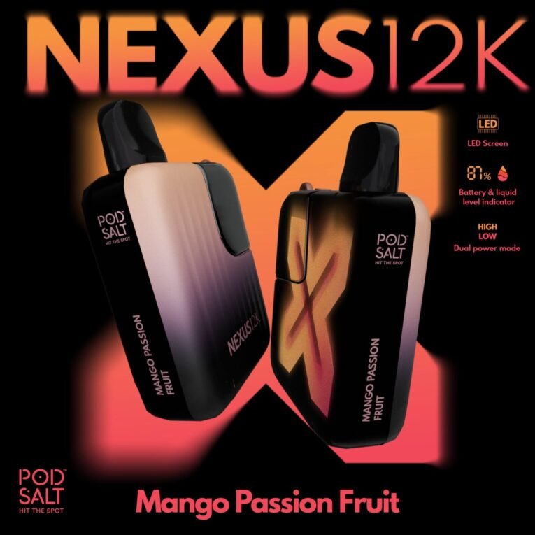 Pod Salt Nexus 12000 Puffs 20MG Mango Passion Fruit