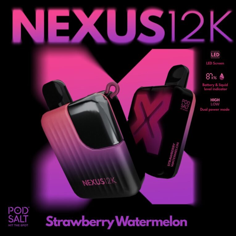 Pod Salt Nexus 12000 Puffs 20MG Strawberry Watermelon