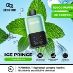 Geek Bar Ice Prince 50000 Puffs Cool Mint Ice Disposable Vape Gen Vape Dubai