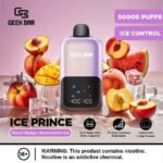 Geek Bar Ice Prince 50000 Puffs Peach Mango Watermelon Ice Disposable Vape Gen Vape Dubai