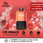 Geek Bar Ice Prince 50000 Puffs Watermelon Bubblegum Ice Disposable Vape Gen Vape Dubai
