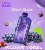 Lost Mary MT35000 Puffs Turbo Disposable Vape Black Grape Gen Vape Dubai