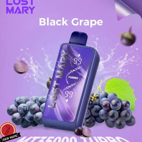 Lost Mary MT35000 Puffs Turbo Disposable Vape Black Grape Gen Vape Dubai