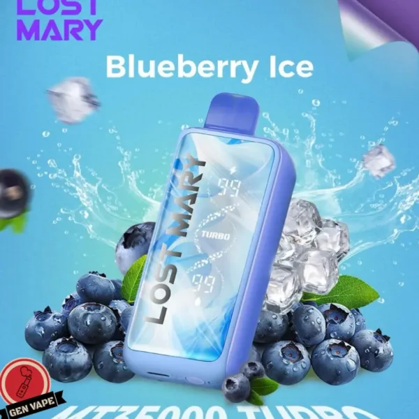 Lost Mary MT35000 Puffs Turbo Disposable Vape Blueberry Ice Gen Vape Dubai