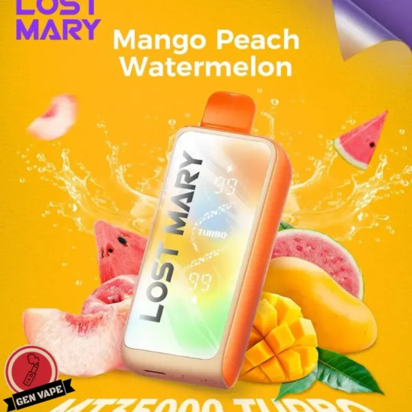 Lost Mary MT35000 Puffs Turbo Disposable Vape Mango Peach Watermelon Gen Vape Dubai