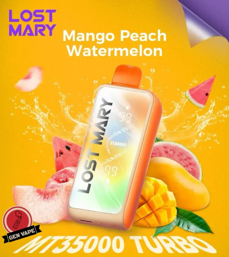 Lost Mary MT35000 Puffs Turbo Disposable Vape Mango Peach Watermelon Gen Vape Dubai