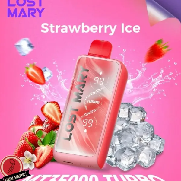 Lost Mary MT35000 Puffs Turbo Disposable Vape Strawberry Ice Gen Vape Dubai
