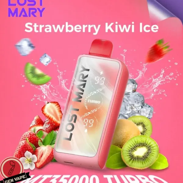 Lost Mary MT35000 Puffs Turbo Disposable Vape Strawberry Kiwi Ice Gen Vape Dubai