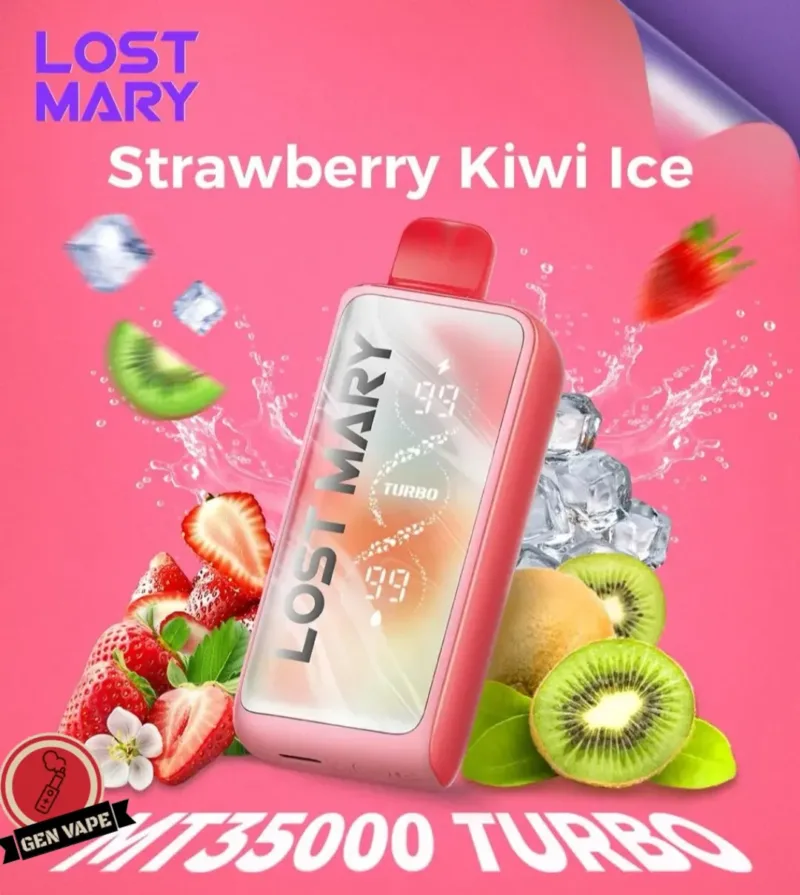 Lost Mary MT35000 Puffs Turbo Disposable Vape Strawberry Kiwi Ice Gen Vape Dubai