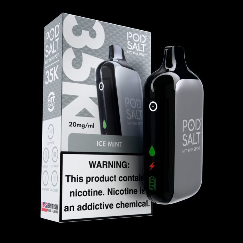 Pod Salt 35000 Puffs Disposable Vape Ice Mint 20mg Gen Vape Dubai
