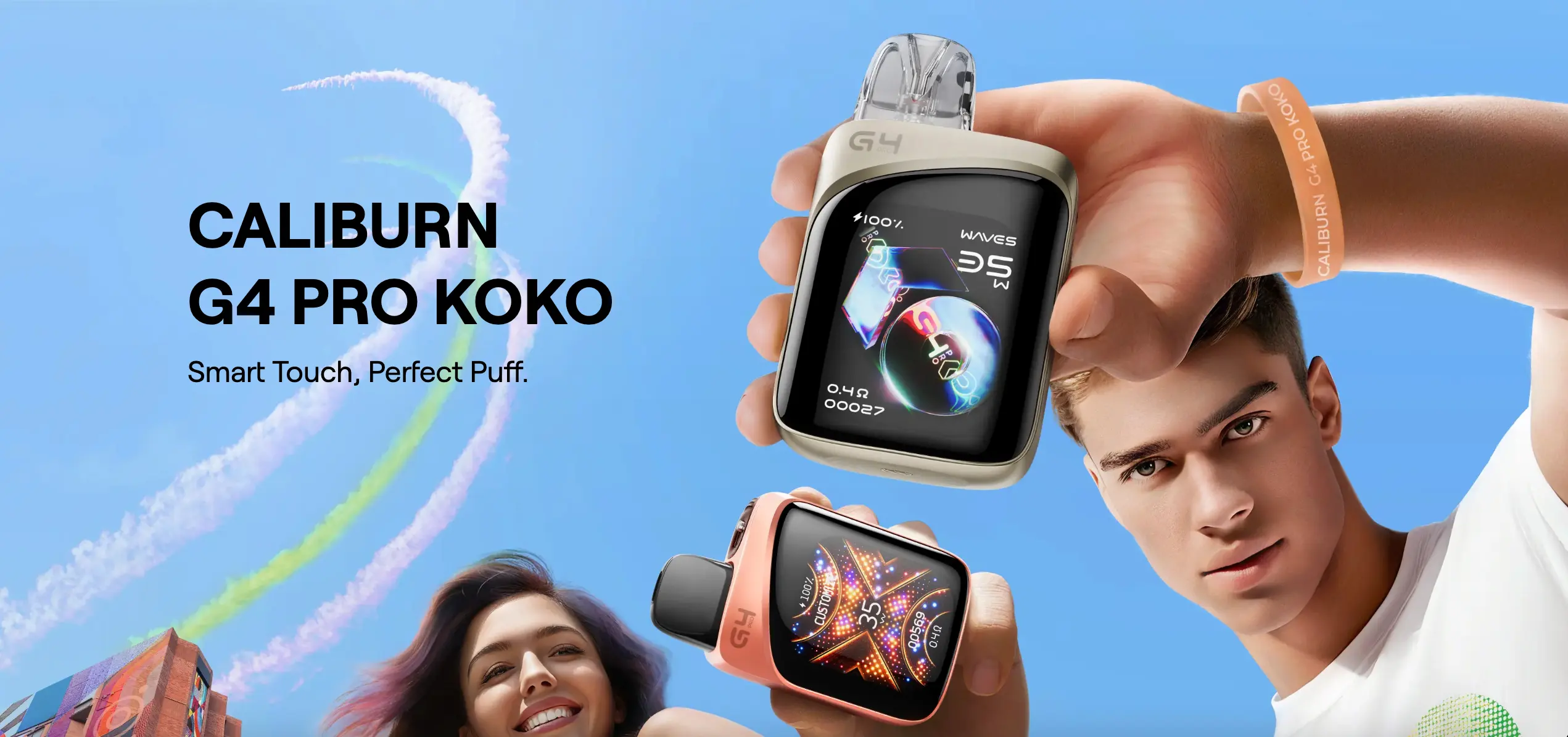 Uwell Caliburn G4 Pro Koko Smart Touch Banner Gen Vape Dubai