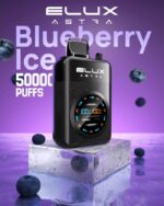 Elux Astra 50000 Puffs Disposable Vape 50MG Blueberry Ice Image Gen Vape Dubai