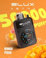 Elux Astra 50000 Puffs Disposable Vape 50MG Mango Peach Image Gen Vape Dubai