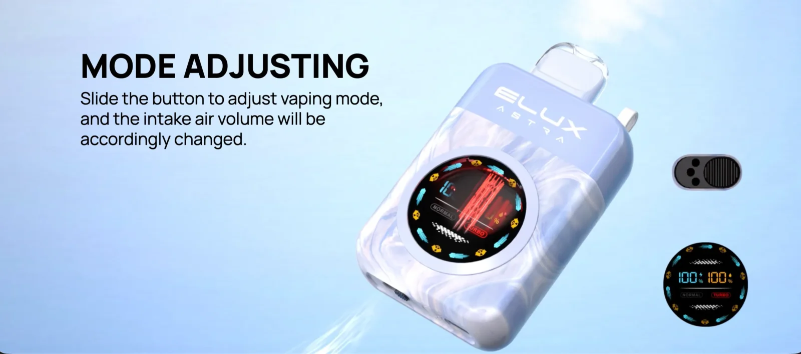 Elux Astra 50000 Puffs Disposable Vape 50MG Mode Adjusting Image Gen vape Dubai