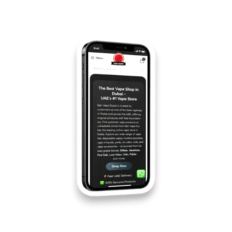 Gen Vape Dubai online vape shop serving UAE
