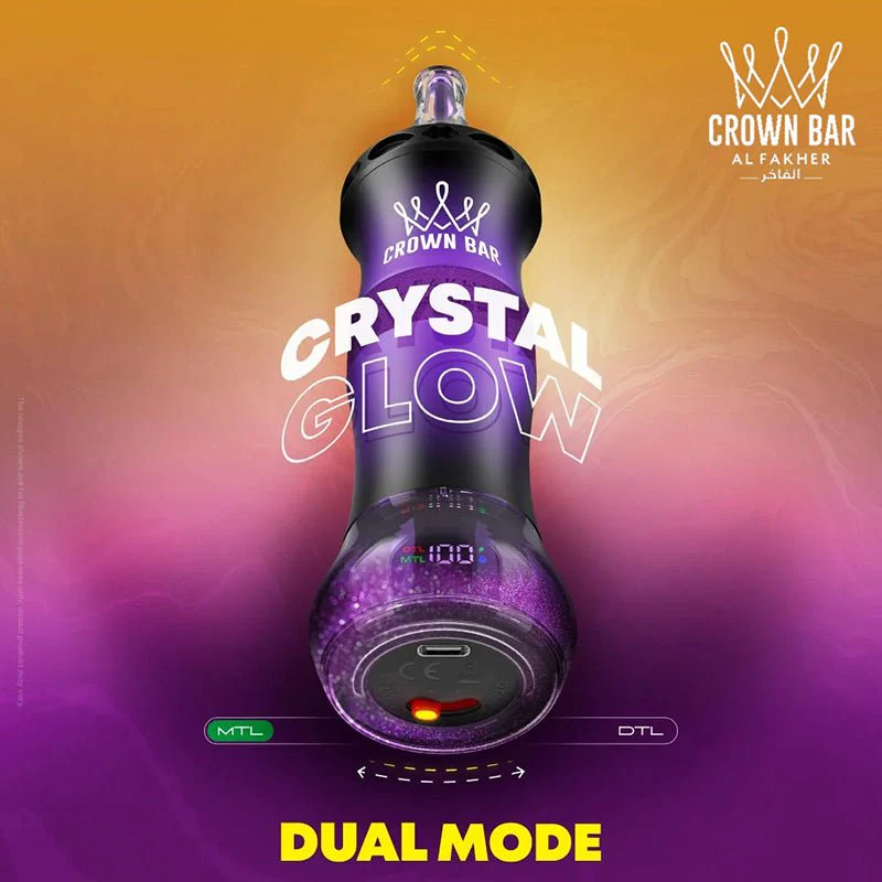 Al Fakher Crown Bar disposable hookah vape Dual Mode UAE
