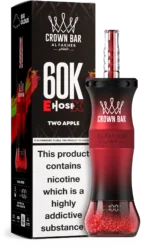 Al Fakher Crown Bar disposable hookah vape UAE Two Apple