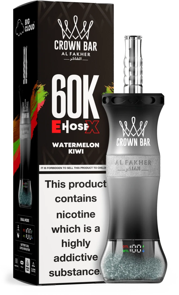 Al Fakher Crown Bar disposable hookah vape UAE Watermelon Kiwi