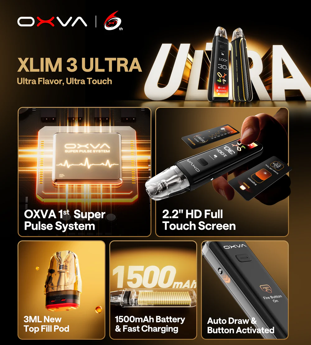 OXVA Xlim 3 Ultra Pod Kit 30W Features Image Gen Vape Dubai