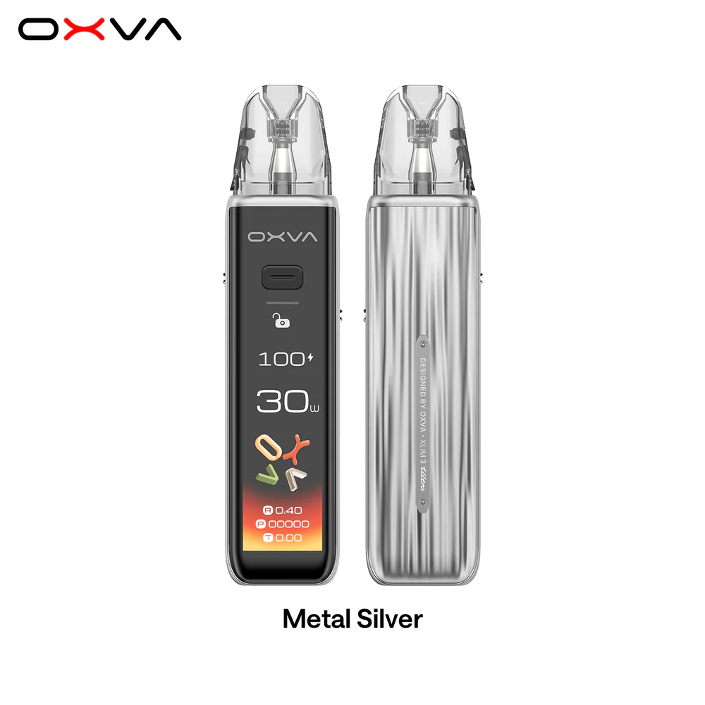 OXVA Xlim 3 Ultra Pod Kit 30W Metal Silver Gen Vape Dubai