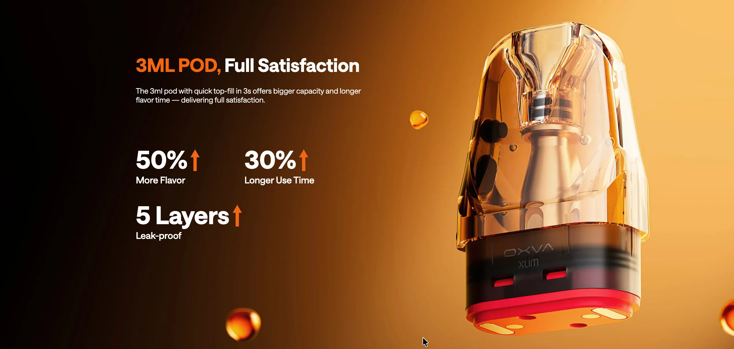 OXVA Xlim Pro 3 Pod Kit 30W Pod Features Gen Vape Dubai