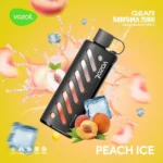 Vozol Gear Shisha 25000 Puffs peach Ice Disposable Vape Gen Vape Dubai